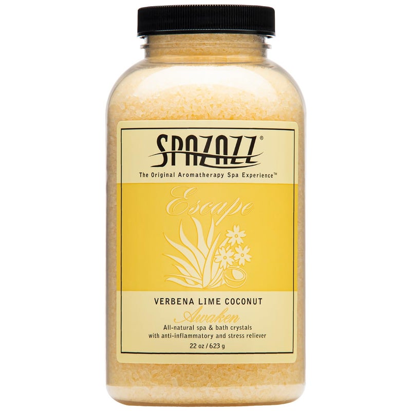 Spazazz 7377C Spa and Bath Crystals Lime Coconut 22 Ounce
